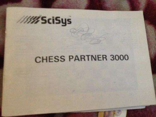 Vintage Chess Partner 3000 Made in Hong Kong by Scisys