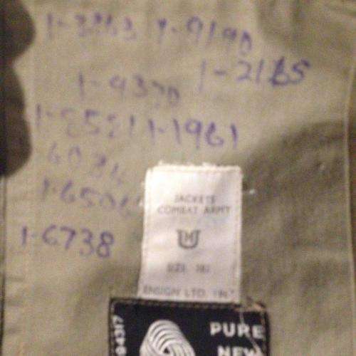 Bunny Jacket - Jackets Combat Army Size 382 Engign Limited 1967