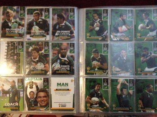 Job Lot: Rugby World Cup Collector Cards 1995,2007 + 2011 - 193 Cards near Complete
