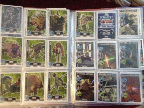Job Lot Star Wars: Tops Force Attax Trading Cards 189 Cards + Binder