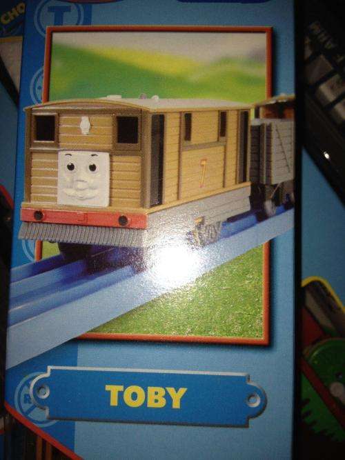 Thomas & Friends - Toby + 2 Carriages  Motorized Railway Track Master System- TOMY