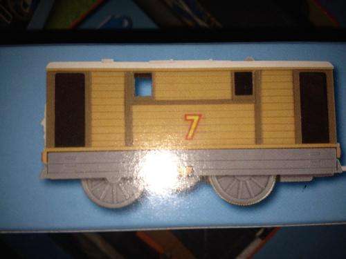 Thomas & Friends - Toby + 2 Carriages  Motorized Railway Track Master System- TOMY