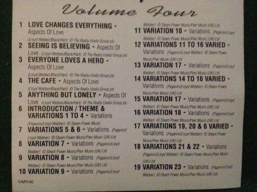 CD - The Music of Andrew Lloyd Webber - Volume 4