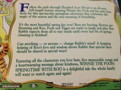 DVD - Walt Disney - Winnie The Pooh - Springtime with Roo
