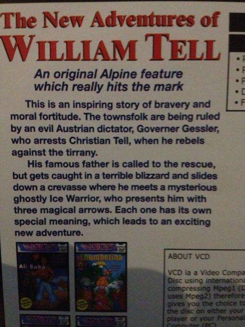 DVD - The New Adventures of William Tell
