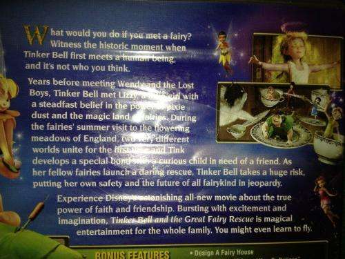 DVD - Walt Disney - Tinkerbell - Great Fairy Rescue