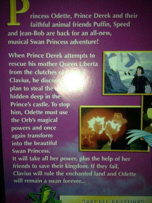 DVD - The Swan Princess & The Secret of the Castle