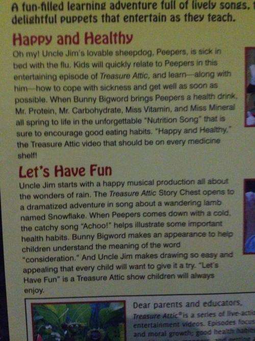 DVD - Treasure Attic - Happy 7 Healthy Lets Have fun