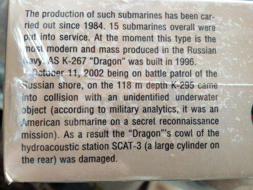 Alanger - K-267 Dragon Guards Russian Navy Attack nucl - Scale 1:350 Scale - Plastic Model 40001 Kit