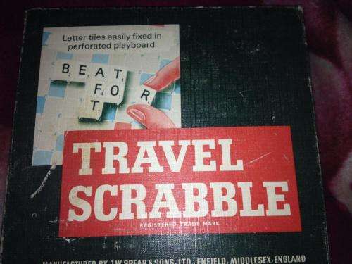 Vintage Travel Scrabble - Made in England - Spears Games