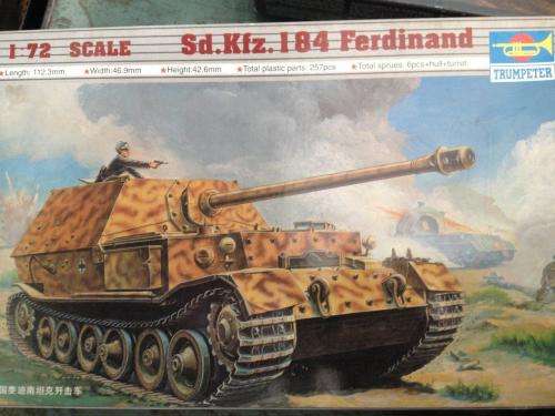 Trumpeter - Sd.Kfz.184 Ferdinand 1:72 Scale - Plastic Model Kit