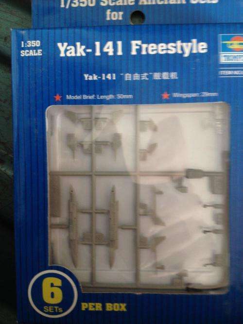 Trumpeter - Yak -141 Freestyle (Aircraft sets for Aircraft Carrier) 1:350 Scale - Plastic Model Kit