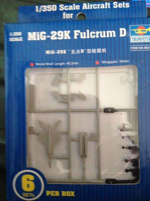 Trumpeter - MiG 29K Fulcrum D (Aircraft sets for Aircraft Carrier) 1:350 Scale - Plastic Model Kit