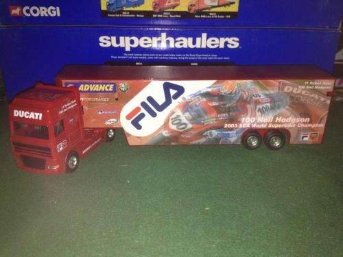 Corgi Super Haulers - Daf 95' Race Transporter - Ducati 1:64 Scale