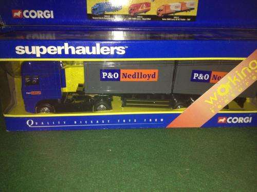 Corgi Super Haulers - Daf 95' Skeletal Trailer - P & O Nedlloyd 1:64 Scale (NOS - New old Stock)