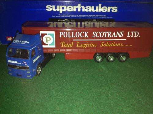 Corgi Super Haulers - Volvo Curtainside - Jigsaw & Pollock Express 1:64 Scale(NOS - New old Stock)