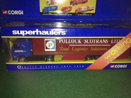 Corgi Super Haulers - Volvo Curtainside - Jigsaw & Pollock Express 1:64 Scale(NOS - New old Stock)