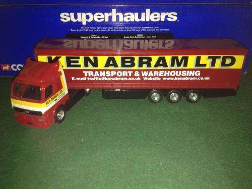 Corgi Super Haulers - Volvo Curtainside - Ken Abrams 1:64 Scale (NOS - New old Stock)