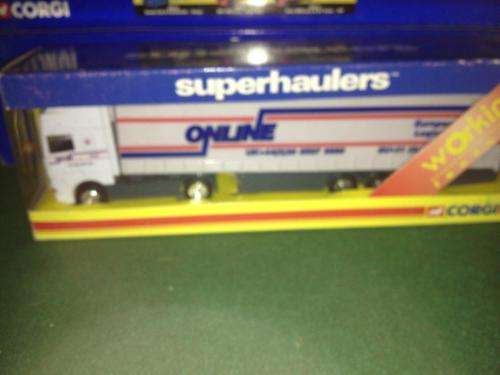 Corgi Super Haulers - Daf 95` Cab & Curtainside - Vauxhall Masterfit 1:64 Scale(NOS - New old Stock)