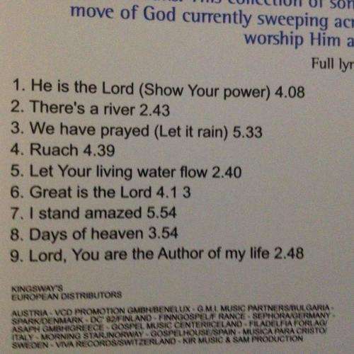 CD - Ruach - Holy Wind of God