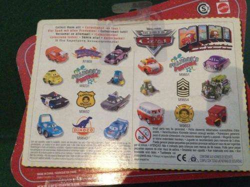 Cars Mini - Sheriff & Doc - Disney Pixar (Die Cast) Mattel (NOS)