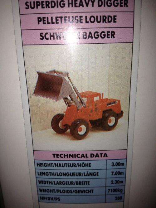 Britains - Superdig Heavy Digger  - 1:32 Scale Made in England (NOS)