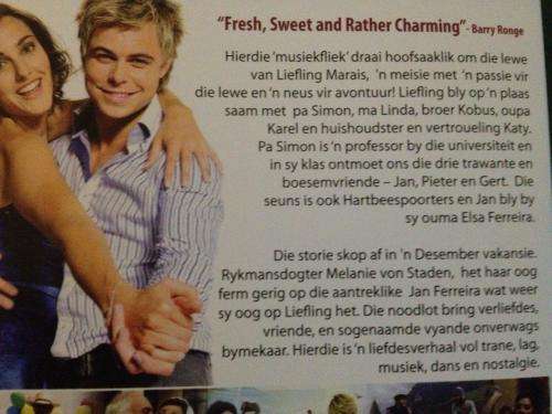 DVD - Liefling die Movie - Bobby van Jaarsveld