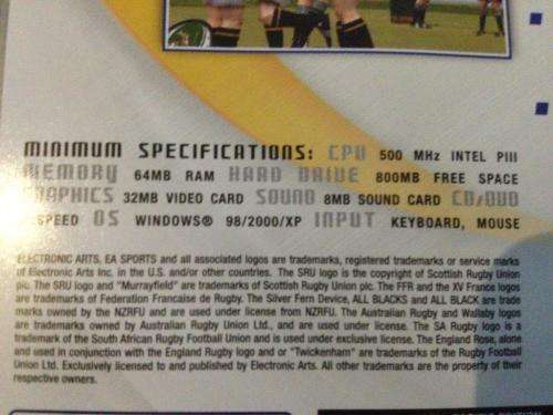 PC - Rugby 2004