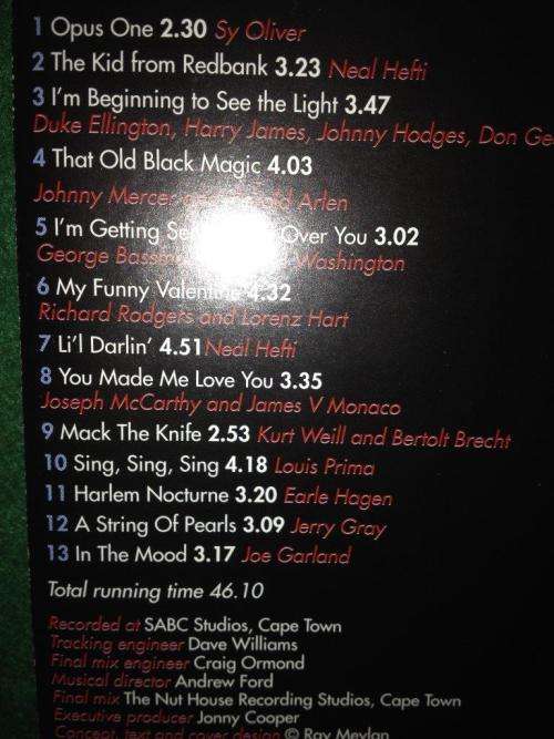 CD - Johnny Cooper Orchestra - Legends of Swing