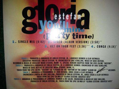 CD - Gloria Estefan - You'll Be Mine Party Time ( Single)
