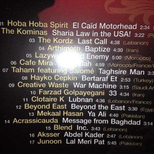 CD - Flowers in The Desert - The Best Heavy Metal Hip hop from the middle east