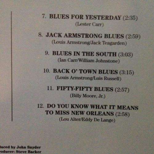 CD - Louis Armstrong - Sings the Blues