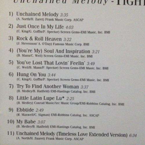 CD - The Righteous Brothers - Unchained Melody Greatest Hits