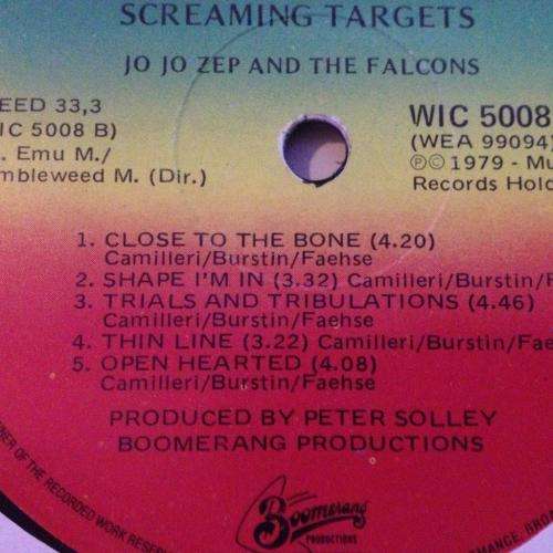 LP - Jo Jo Zep and the Falcons -  Screaming Targets