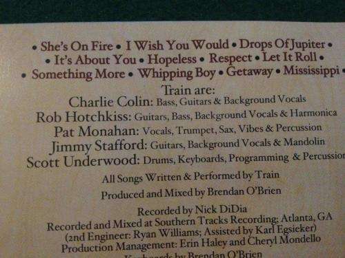 CD - Train - Drops Of Jupiter