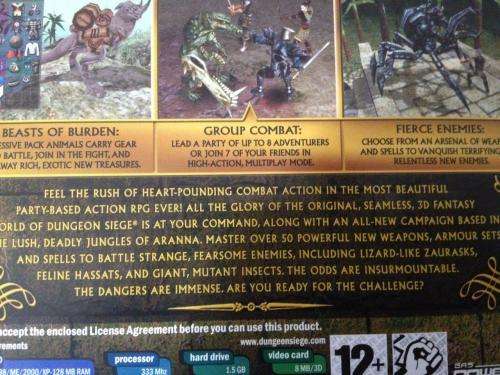 PC - Dungeon Siege - Legends of Aranna - Expansion includes Full Version of Dungeon Siege