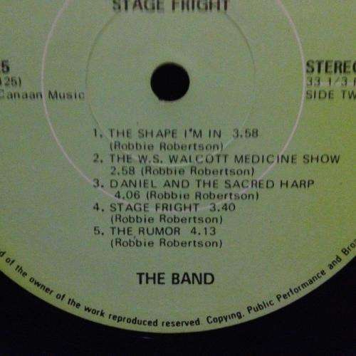 LP - Stage Fright - The Band