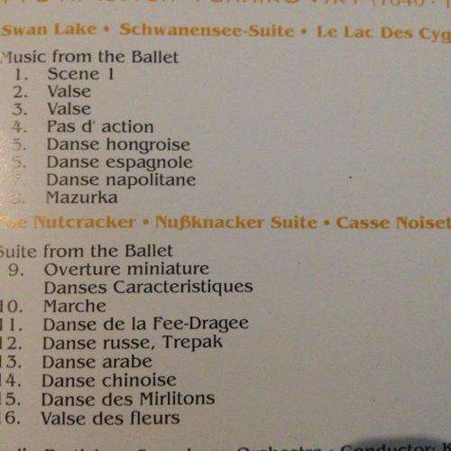 CD - Tchaikowsky - Ballet Music
