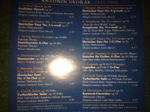 CD - Antonin Dvorak 1841 - 1904