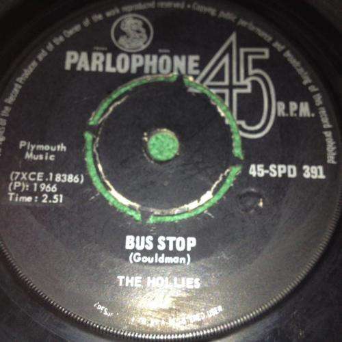 Seven Single - The Hollies - Don't Run And Hide / Bus Stop