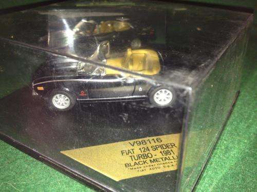 Vitesse - Fiat 124 Spider Turbo 1981 Black Metallic  - 1:43 Scale (NOS)