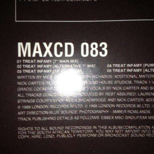 CD - Rest Assured - Treat Infamy (Single)