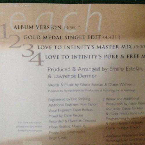 CD - Gloria Estefan - Reach (single)