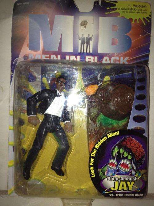 MIB Men In Black - Alien-Ambush Jay vs Tree Trunk Alien- Galoob - 1997 5 Inch