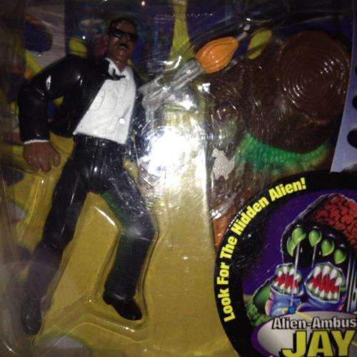 MIB Men In Black - Alien-Ambush Jay vs Tree Trunk Alien- Galoob - 1997 5 Inch