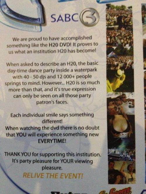 DVD - H20 The DVD Relive The Event!
