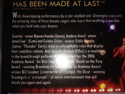 DVD - Dreamgirls (Foxx, Knowles, Murphy, Hudson)