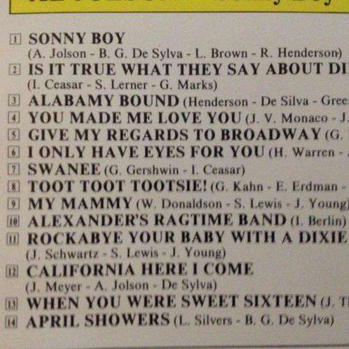 CD - Al Jolson - Sonny Boy