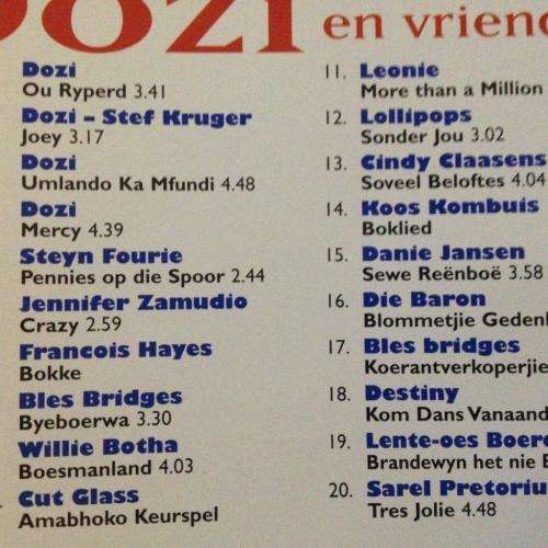 CD - Dozi en Vriende - Die Beste Van