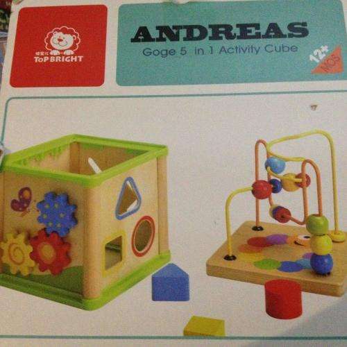 Andreas Goge 5 in 1 Activity Cube - Top Bright